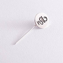 Медичний значок Чаша зі змійкою в серебрі 20043 Онікс