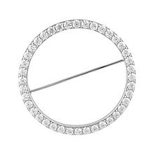 Срібна брошка SilverBreeze з фіанітами (2102250)