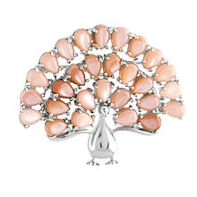 Срібна брошка SilverBreeze з натуральним перламутром (2109372)