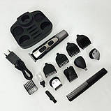 Тример для бороди від батарейок GEMEI, Бездротові машинки для стрижки Електробритва стрижки голови CH-40, фото 2