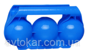 Сніжколіп 7810-7 на 3 сніжки, 5 кольорів, Синій ORG, фото 1