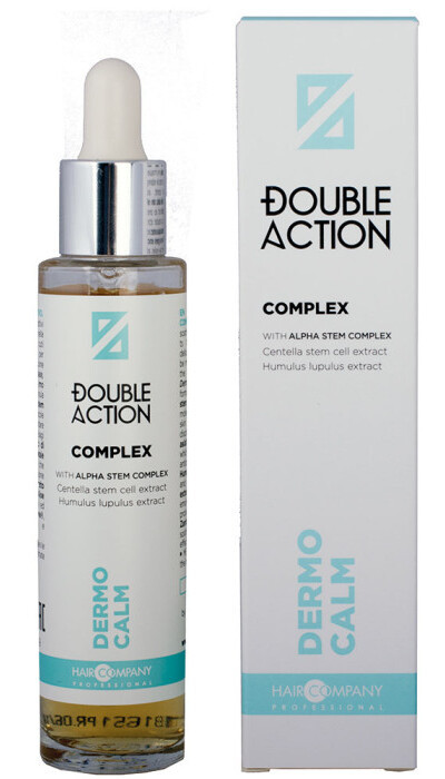 Комплекс пом'якшуючий для чутливої шкіри голови Hair Company Double Action Dermo Calm Complex 50 мл, фото 1
