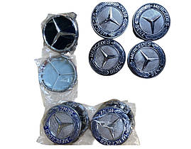 Ковпачки, заглушки для дисків Mercedes 75/70 мм, фото 3
