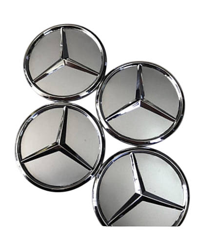 Ковпачки, заглушки для дисків Mercedes 75/70 мм, фото 1