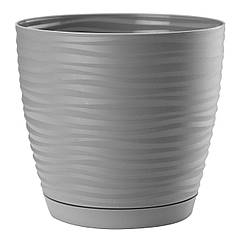 Горщик для квітів Sahara mini-17 2,4 л сірий Form-Plastic, 8560059 — 535