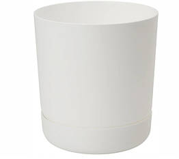 Горщик для квітів Satina-13 1,5 л білий Form-Plastic, 8576672 — 865