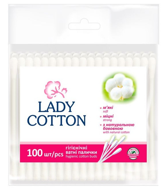 Ватні палички Lady Cotton 100 штук