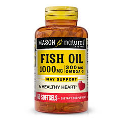 Омега 3 Mason Natural Fish Oil 1000 mg Omega 300 mg 60 Caps, 8912541 - 744