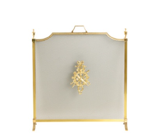 Камінний екран "Імперія" з латуні 63 х 74 см. Stilars Італія 1921