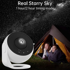 Проектор-нічник зоряного неба Galaxy Projector 13 в1 , BL DQY02 сірий, фото 5