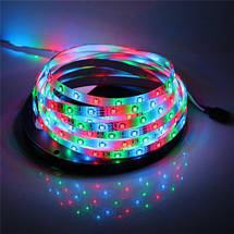 Комплект світлодіодна LED-стрічка RGB 3528 з пультом і блоком живлення 5 м / LED-стрічка з пультом, фото 4