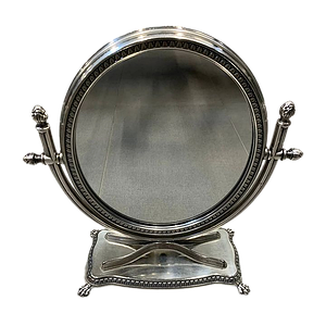 Дзеркало настільне, 2 сторони із посрібненої латуні 29х30 см Stilars Італія 141256