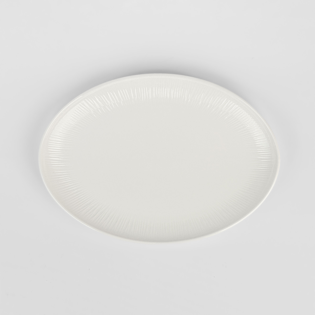 Тарілка овальна МВМ MY HOME 35.4х25.1 см "Луч" порцеляна Білий (KP-110 L WHITE)