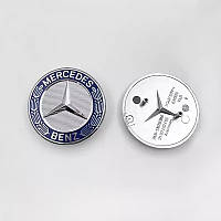 Емблема значок на капот 57 мм Mercedes Benz