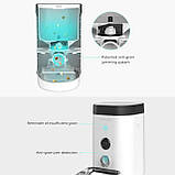 Годівниця для домашніх тварин Dogness F10 Wide View Cam, біла, кришка на 4 літри, фото 3