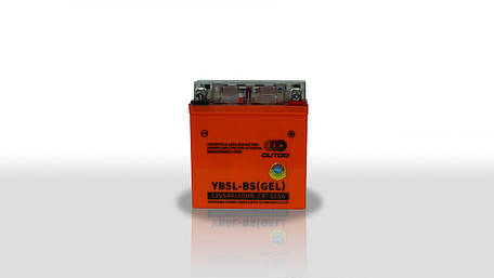 Аккумулятор 12N5L-BS 12V5A OUTDO (GEL) оранж (119x129x60), фото 1