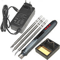 Паяльник HandsKit T12P міні, 72W, 200-450°C, з блоком живлення 220V