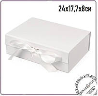 Коробка подарункова Surprise1, 24 х17.7 х8 см, білий (1902-01)