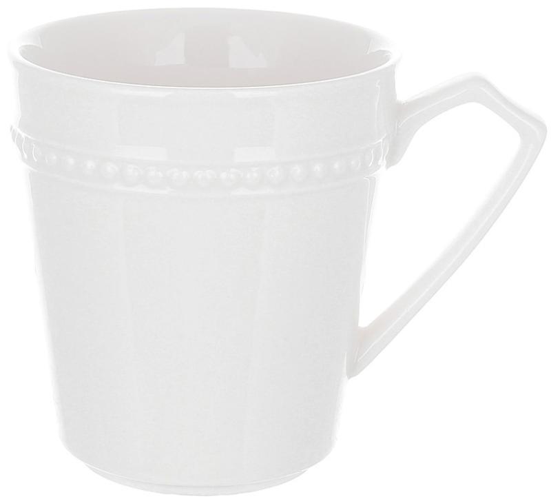 Набір 6 порцелянових кухлів "Valencia" 450 мл, біла порцеляна, фото 1