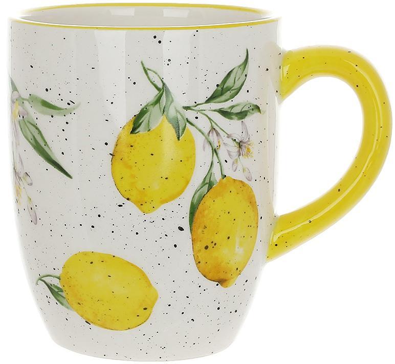 Кухоль керамічний "Сочні Лимони" 350 мл, фото 1