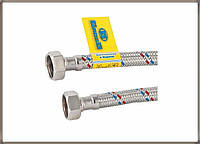 Шланг для води 1/2х1/2 ВВ" 2м. GROSS  в нержавіючому обплетенні