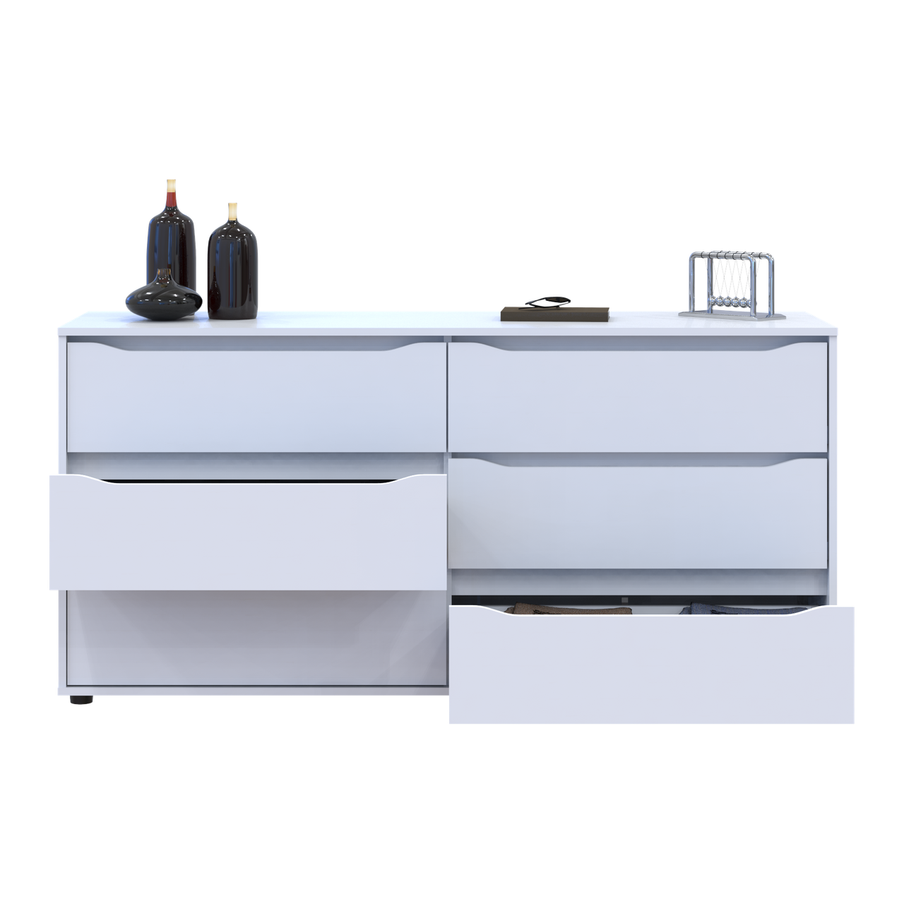 Комод Doros Глобус Білий 160х48х78 (44900224)