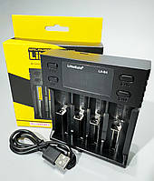 Зарядний для акумуляторів з екраном на 4 канали LiitoKala Lii-S4, 4x-18650, 26650, АААА Li-Ion, LiFePO4,