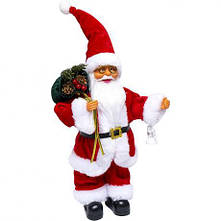 Новорічна фігурка діда морозу "Санта з мішком подарунків" 30см CX-3 MZOPT, фото 2