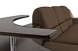Диван кутовий Меркурій (стандарт) рогожка коричневий з бежевим, фото 7