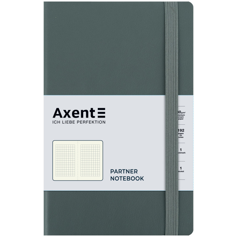 Книга записна Axent Partner Soft Earth Colors 8620-04-A, 125x195 мм, 96 аркушів, зелена