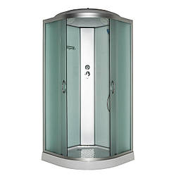 Душовий бокс Delfi 61 Loki White 100x100x210 низький піддон