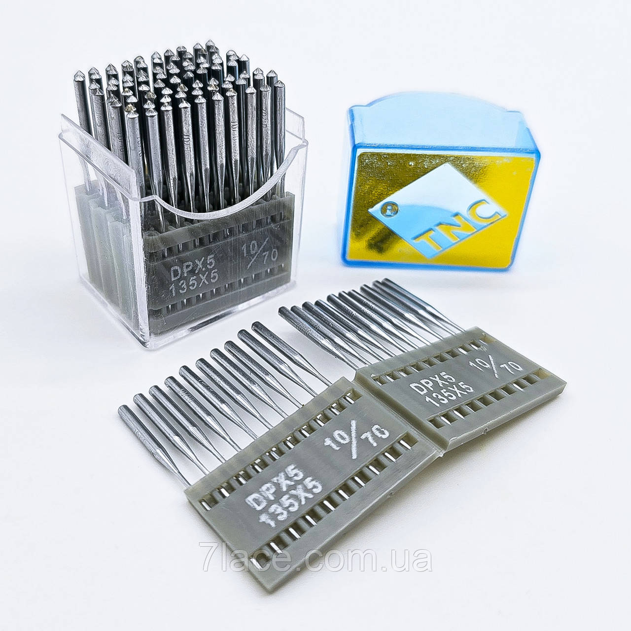 Голки "TNC" для промислових швейних машин DPx5 135x5 10/70 / у пластині 10 штук