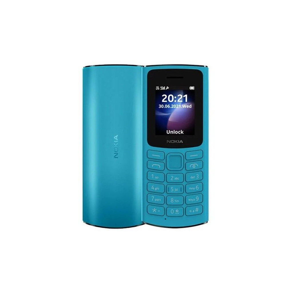 Мобільний телефон Nokia 105 DS (2023) 4 MB4 MBCyan (105 DS 2023 Cyan)