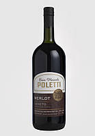 Вино красное сухое Poletti Merlot Veneto 1500 мл (Италия)