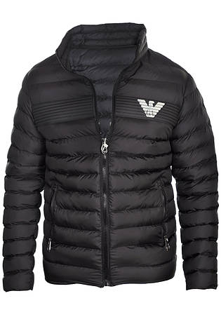 Куртка чоловіча демісезонна Armani 24-1294 чорна, фото 1