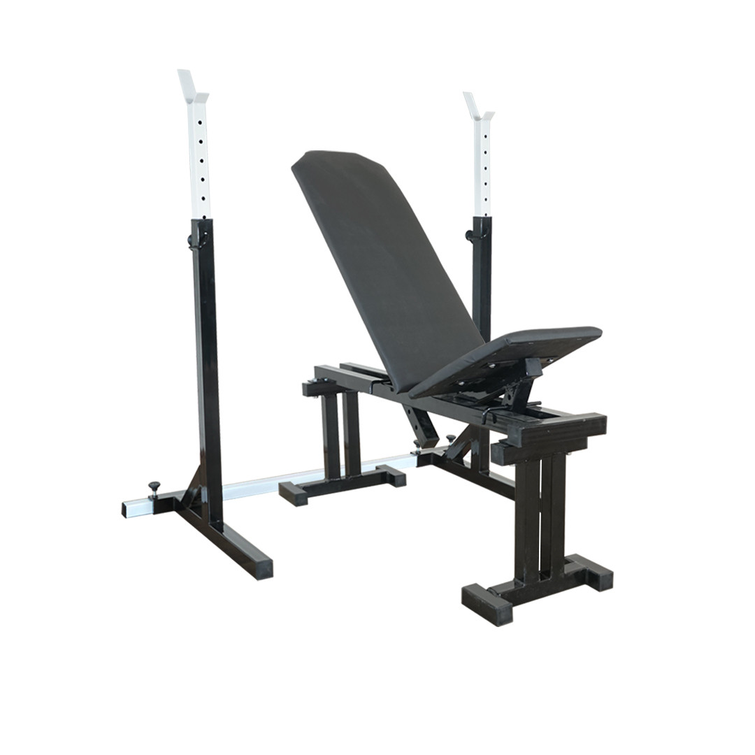 Силовий комплект A484: регульована лава до 300 кг + стійки під штангу до 250 кг, фото 1