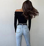 Жіноче боді з відкритими плечима, фото 3