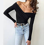 Жіноче боді з відкритими плечима, фото 2