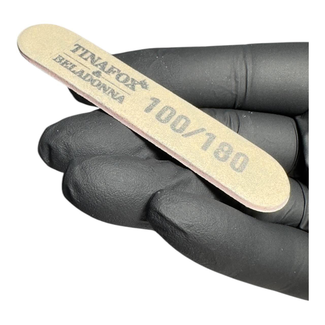Пилочка міні 100/180 грит для нігтів TINAFOX