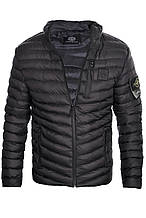 Куртка чоловіча демісезонна Stone Island 24-S3856 чорна