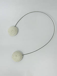 Магніти для штор та тюлі "Круг", колір: молочный