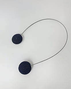 Магніти для штор та тюлі "Круг", колір: темно-синий