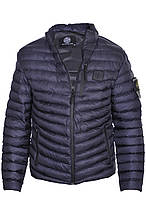 Куртка чоловіча демісезонна Stone Island 24-S3856 темно-синя