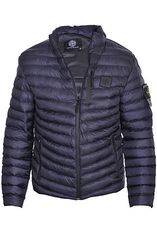 Куртка чоловіча демісезонна Stone Island 24-S3856 темно-синя, фото 1