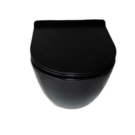Унітаз підвісний Insana Grem чорний керамічний, фото 2