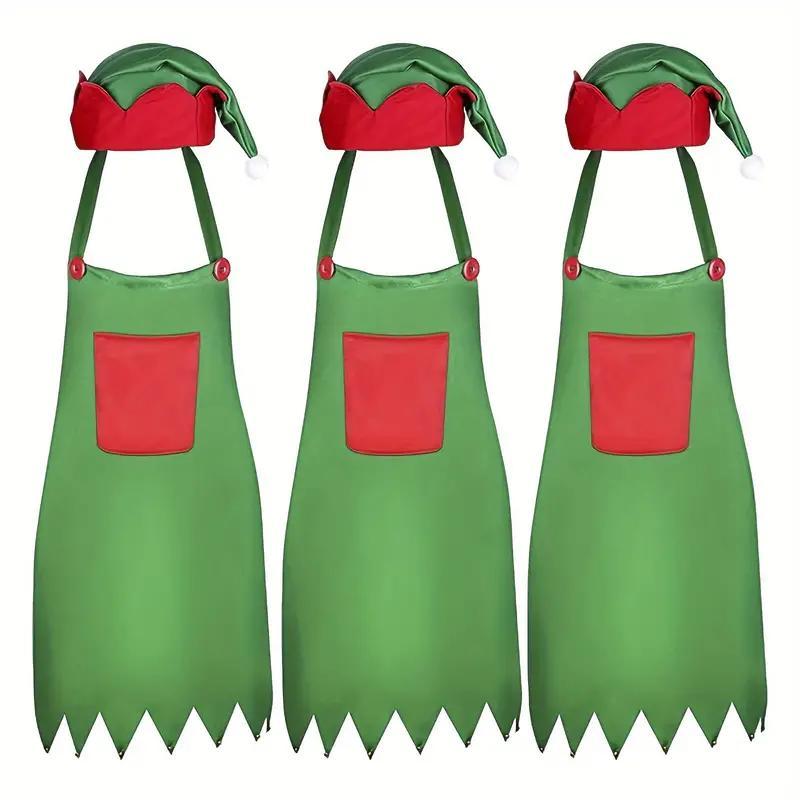Новорічний фартух Ельфа. Новорічне вбрання для офіціантів, фото 1