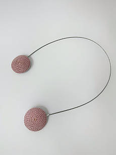 Магніти для штор та тюлі "Круг", колір: ніжно-рожевий