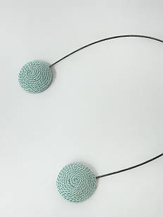 Магніти для штор та тюлі "Круг", колір: бірюзовий