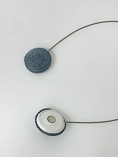 Магніти для штор та тюлі "Круг", колір: синій