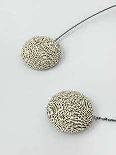 Магніти для штор та тюлі "Круг", колір: бежевий